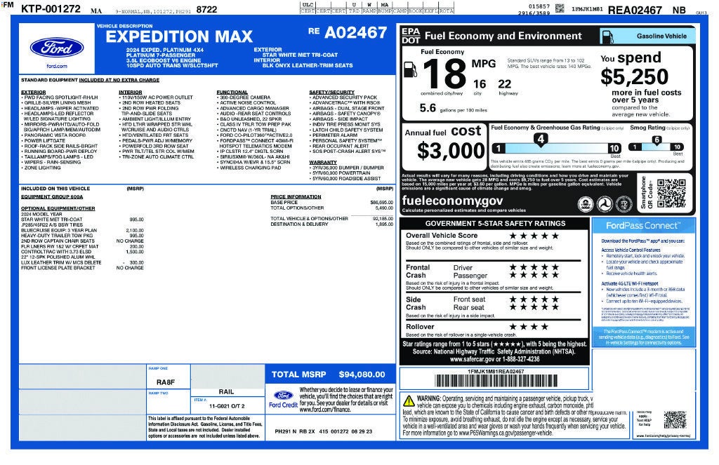 2024 Ford Expedition Platinum MAX