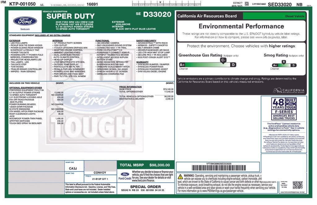 2025 Ford Super Duty F-350 SRW XL