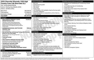 2025 Chevrolet Silverado 1500 High Country