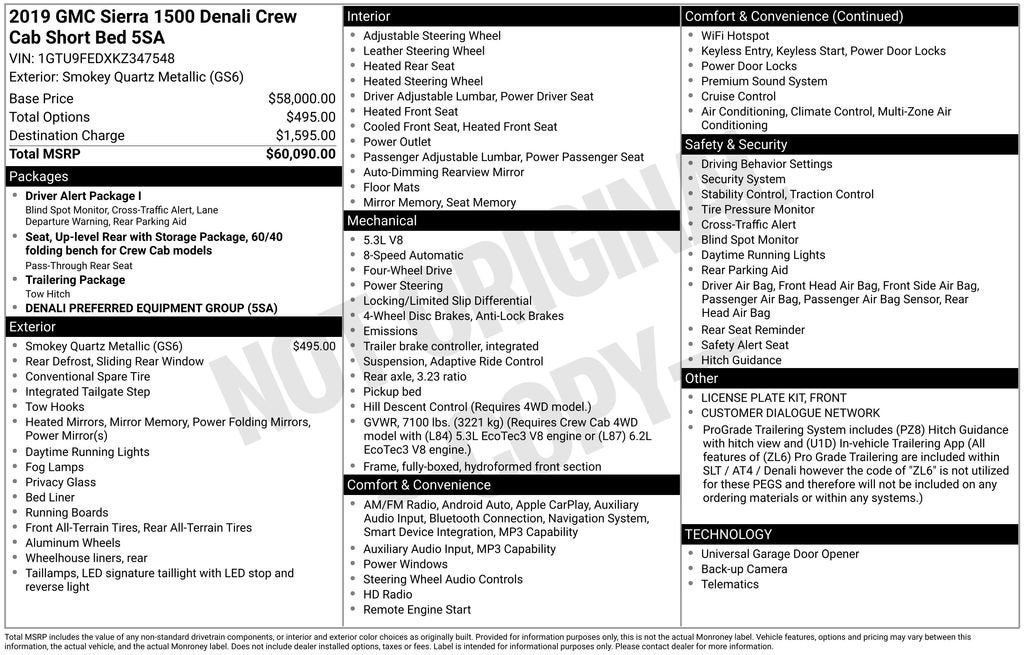 2019 GMC Sierra 1500 Denali