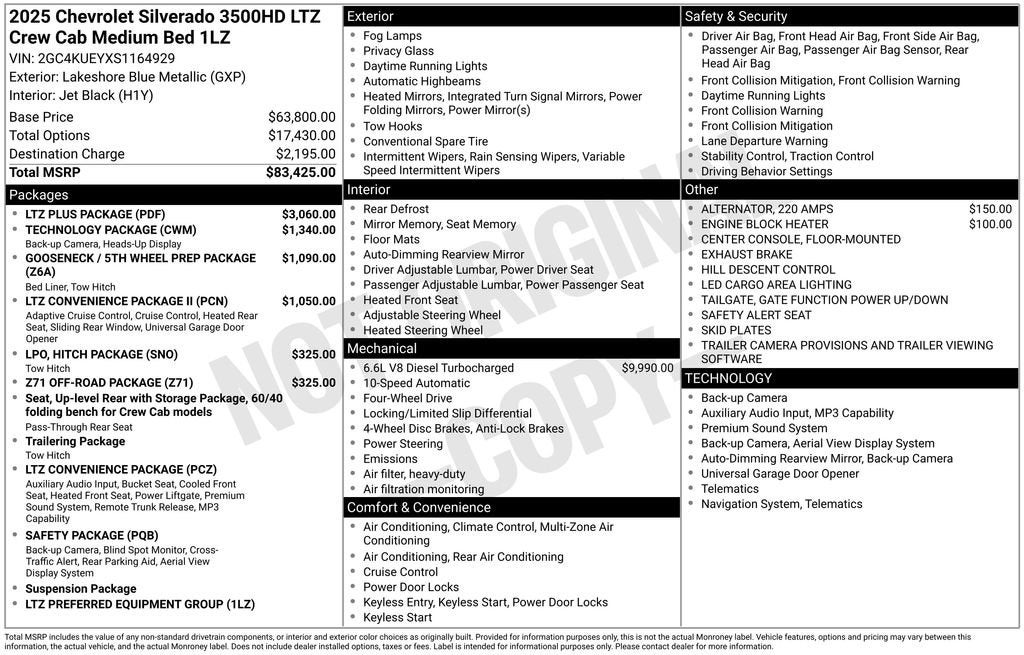 2025 Chevrolet Silverado 3500 HD LTZ