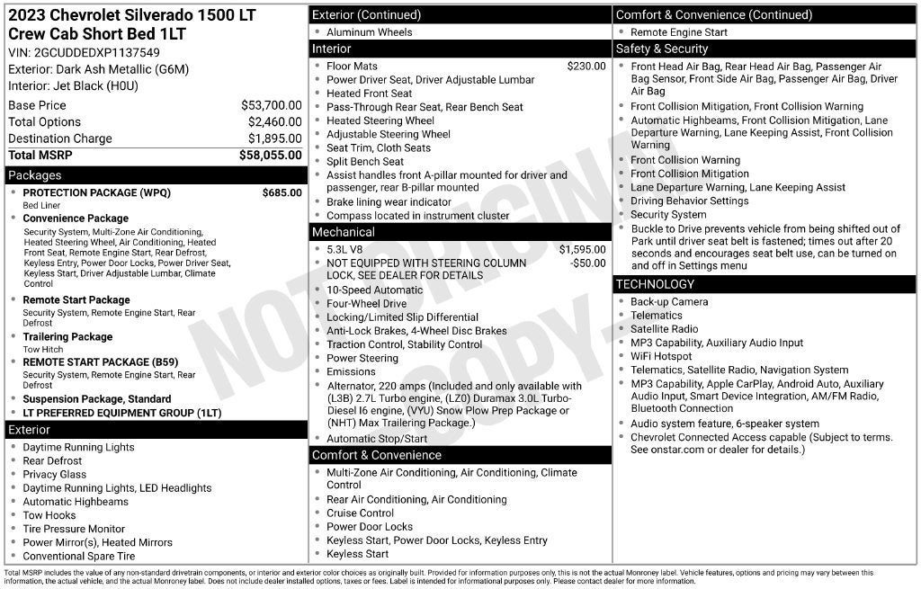 2023 Chevrolet Silverado 1500 LT