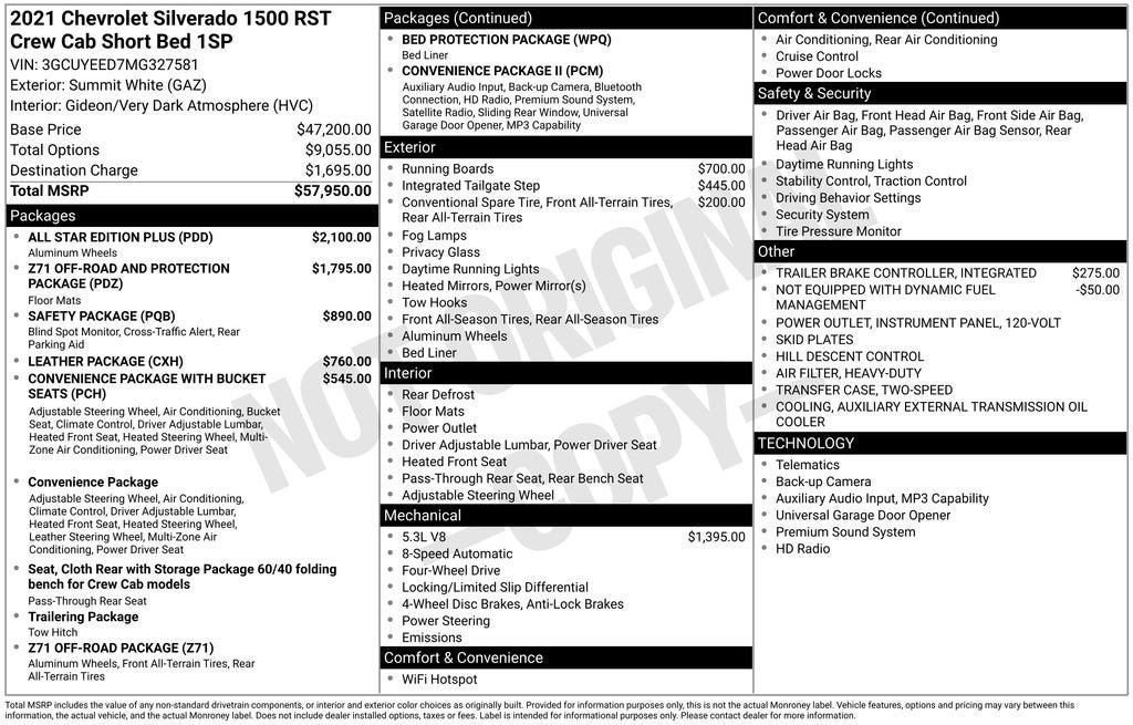 2021 Chevrolet Silverado 1500 RST