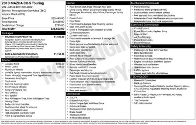 2013 Mazda Mazda CX-5 Touring