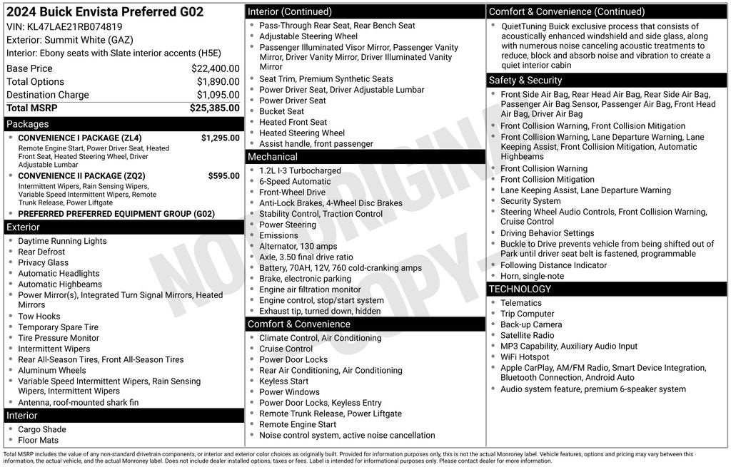 2024 Buick Envista Preferred