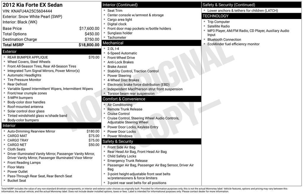2012 Kia Forte EX