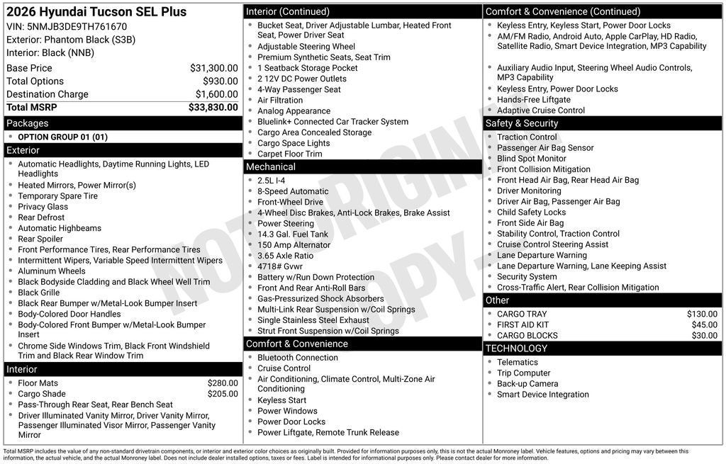2026 Hyundai TUCSON SEL Plus