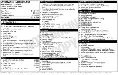 2026 Hyundai TUCSON SEL Plus