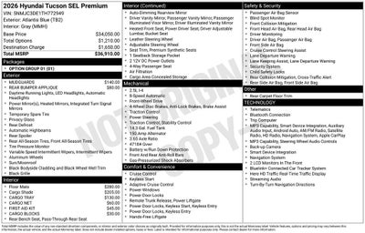 2026 Hyundai TUCSON SEL Premium