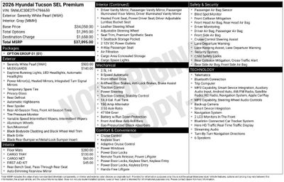 2026 Hyundai TUCSON SEL Premium