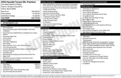 2026 Hyundai TUCSON SEL Premium