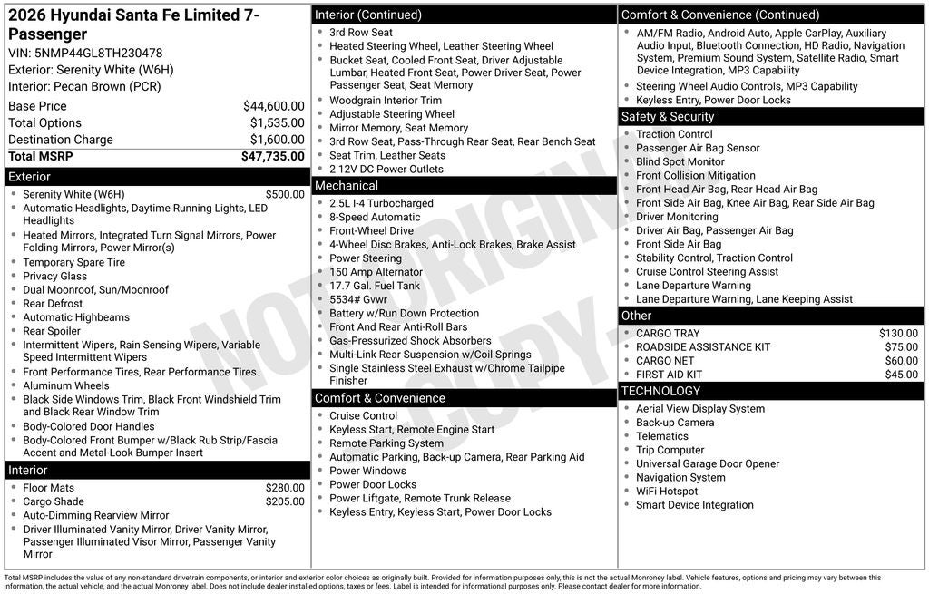 2026 Hyundai SANTA FE Limited