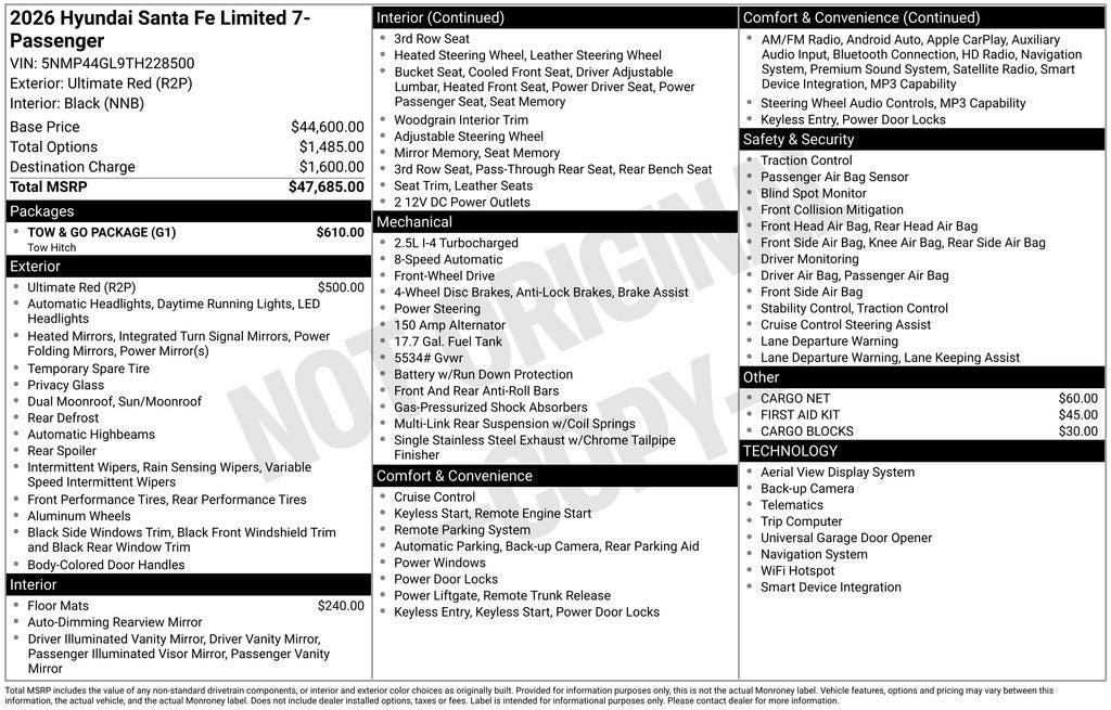 2026 Hyundai SANTA FE Limited