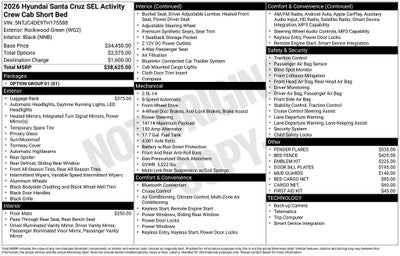 2026 Hyundai SANTA CRUZ SEL
