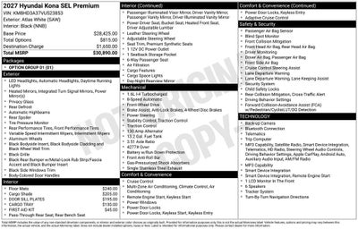 2027 Hyundai KONA SEL Premium