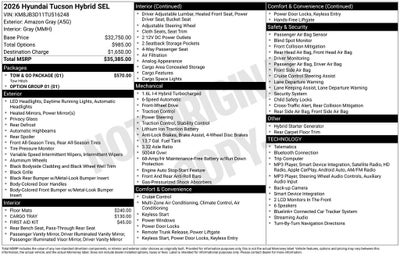 2026 Hyundai TUCSON HYBRID SEL