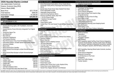 2026 Hyundai ELANTRA Limited