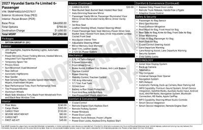 2027 Hyundai SANTA FE Limited 6P