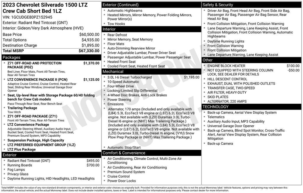 2023 Chevrolet Silverado 1500 LTZ
