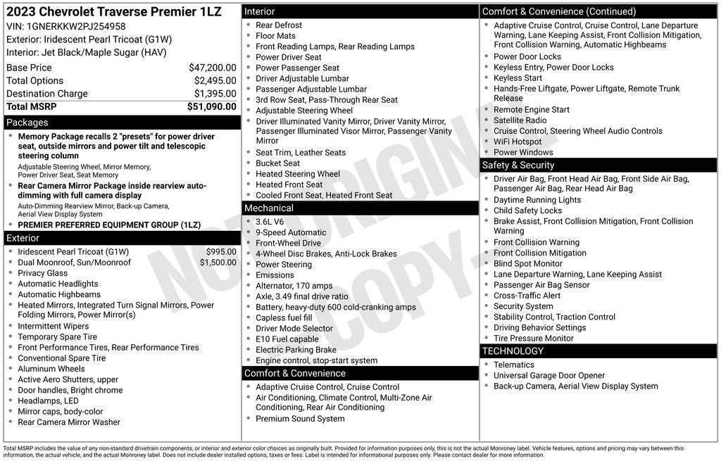 2023 Chevrolet Traverse Premier