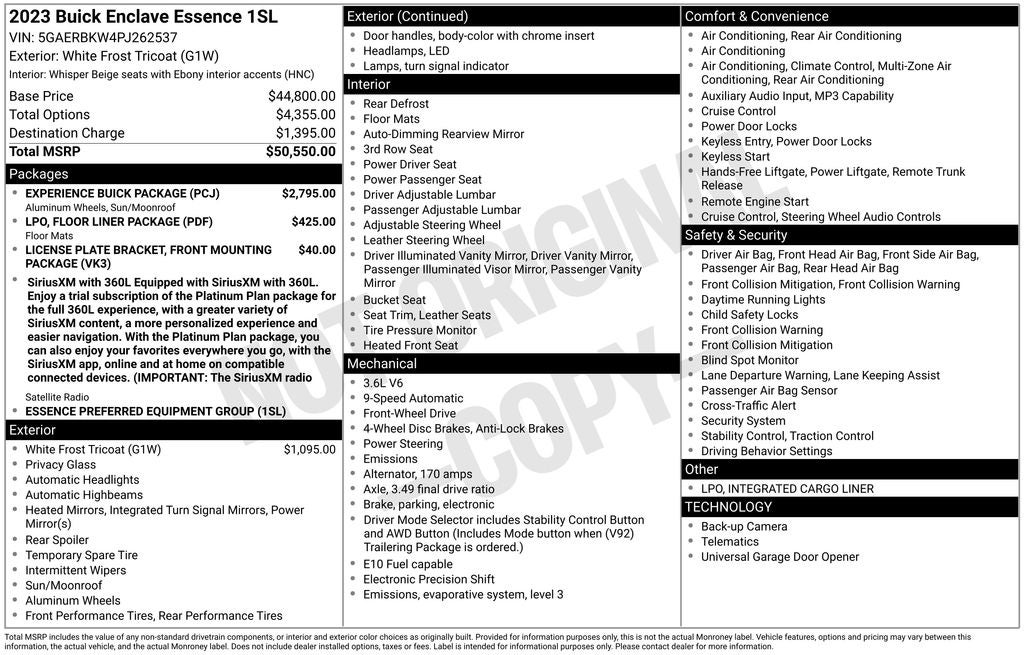 2023 Buick Enclave Essence