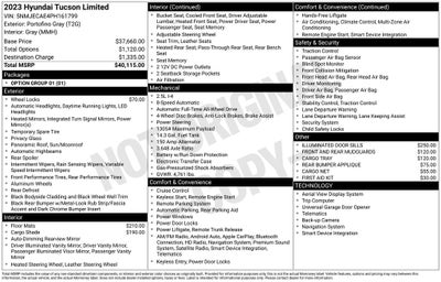 2023 Hyundai TUCSON Limited