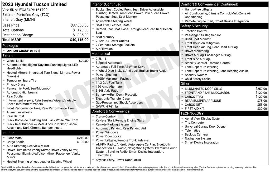 2023 Hyundai TUCSON Limited