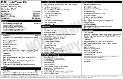 2023 Hyundai TUCSON SEL