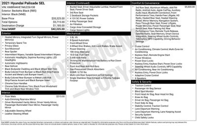 2021 Hyundai PALISADE SEL