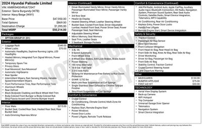 2024 Hyundai PALISADE Limited