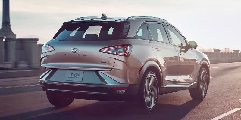Hyundai Nexo in motion on the road