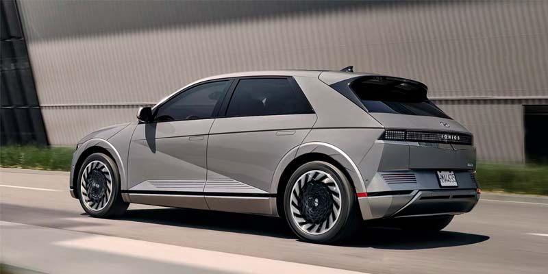 Bentley Hyundai in Huntsville AL Hyundai IONIQ 5 side view driving on a highway