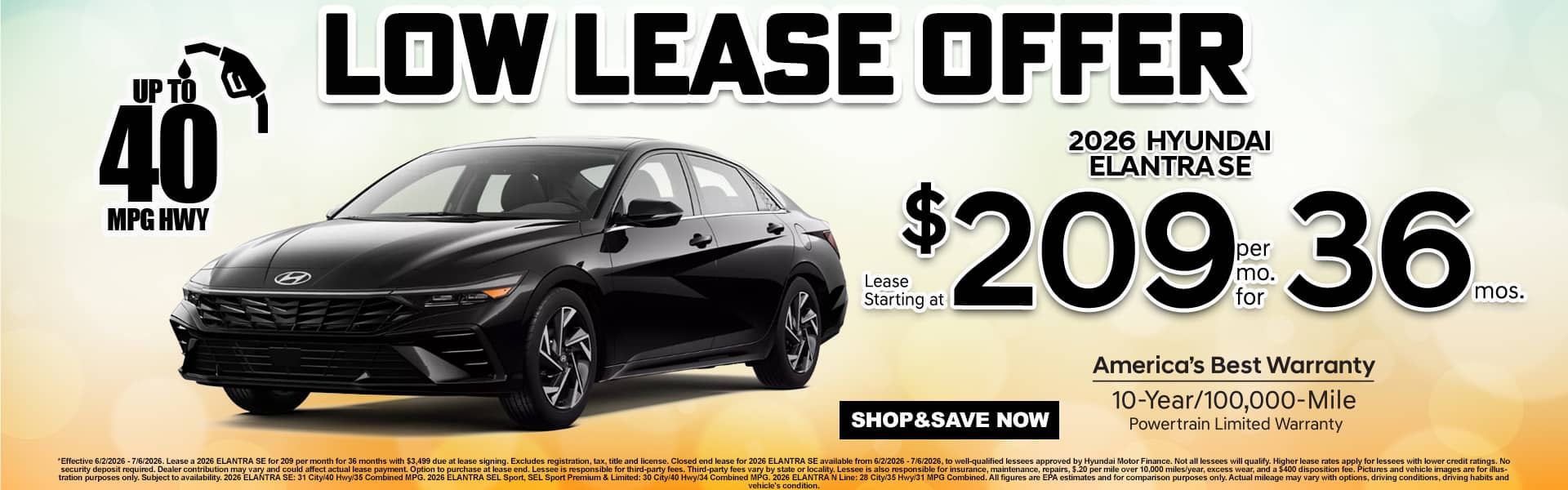 Elantra Huge Savings