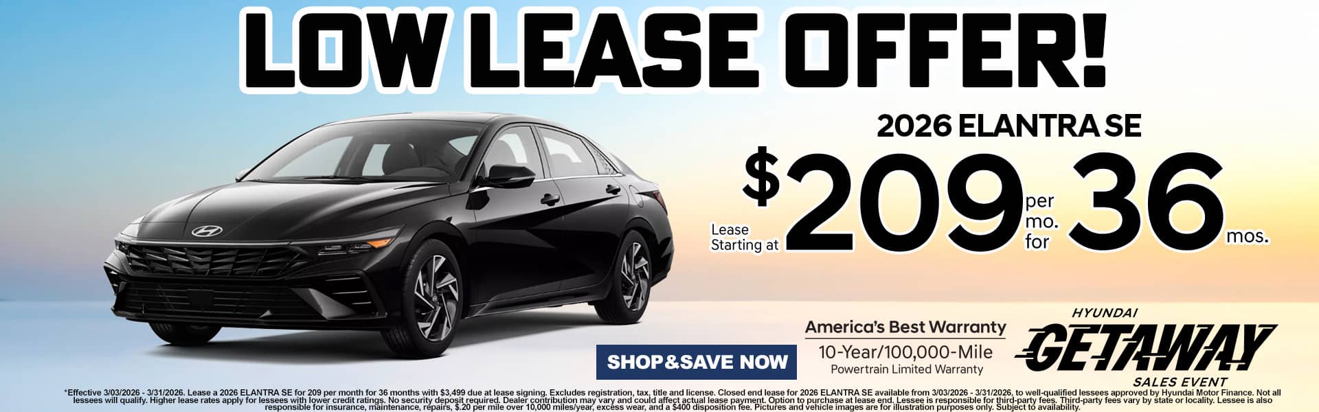 Elantra Huge Savings